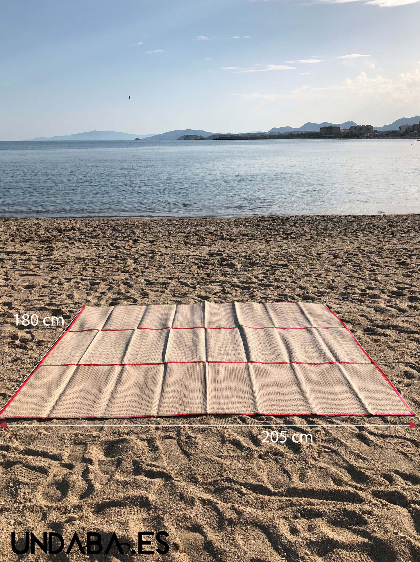 Extra Esterillas de caña natural tejidas a mano Rojo