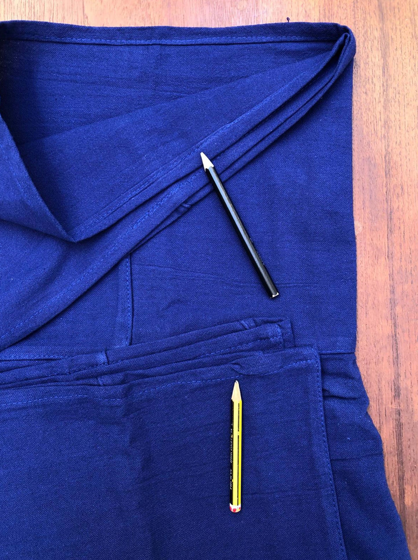 Pantalones Tailandeses de algodón color Azul Eléctrico - Segunda Vida