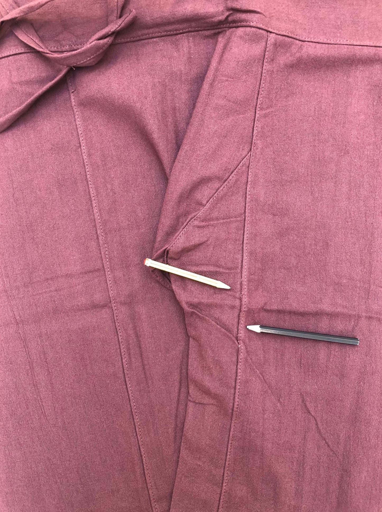 Pantalones Tailandeses de algodón color Café XS- Segunda Vida