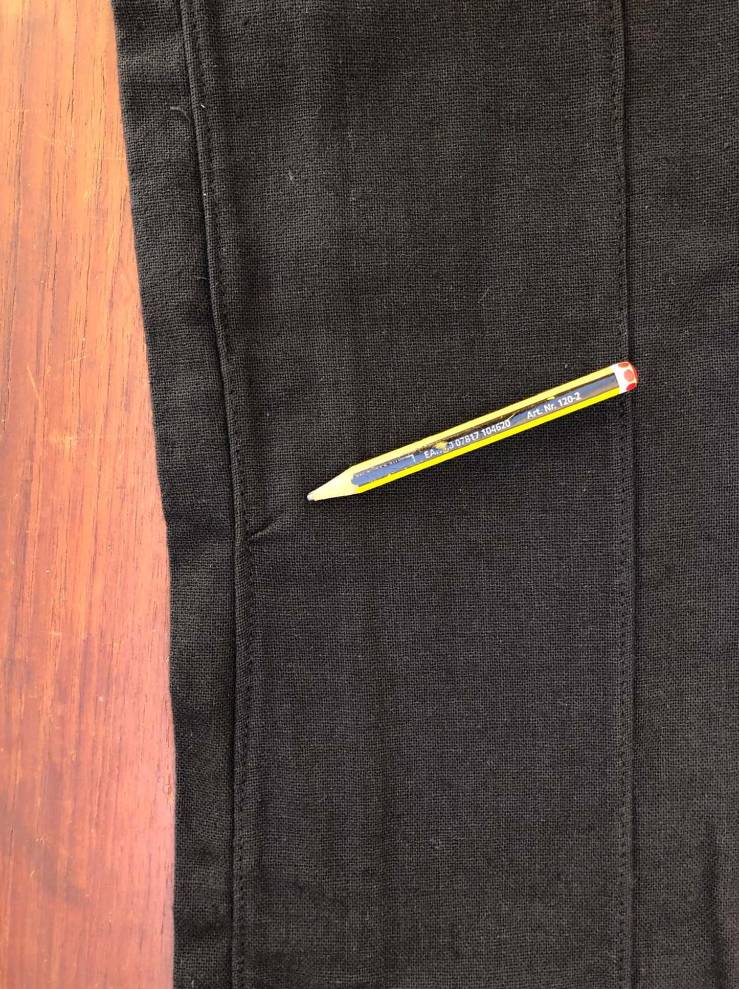 Pantalones Tailandeses de algodón color Negro XL - Segunda Vida