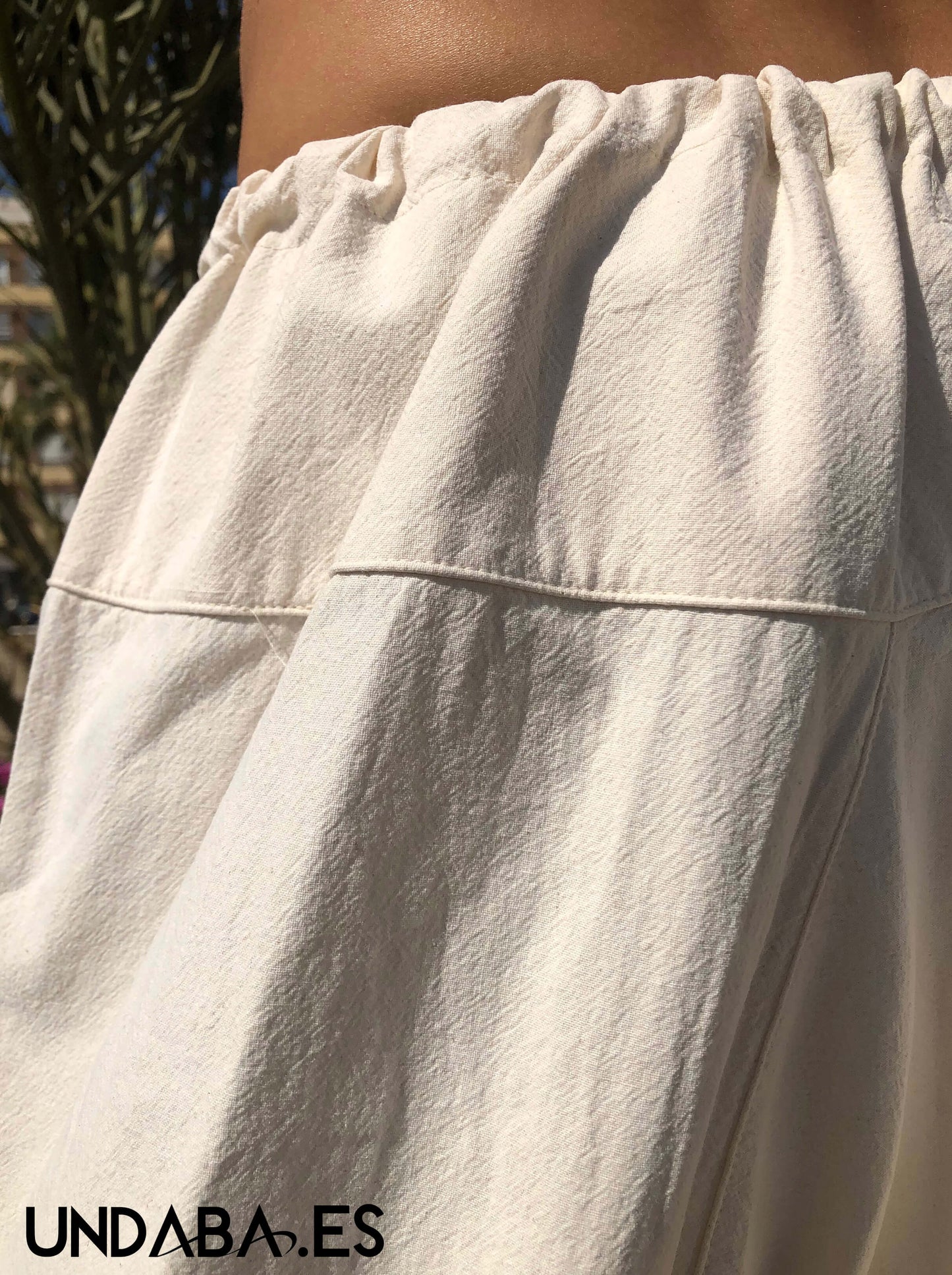 Pantalones Holgados con cordon de Algodón organico