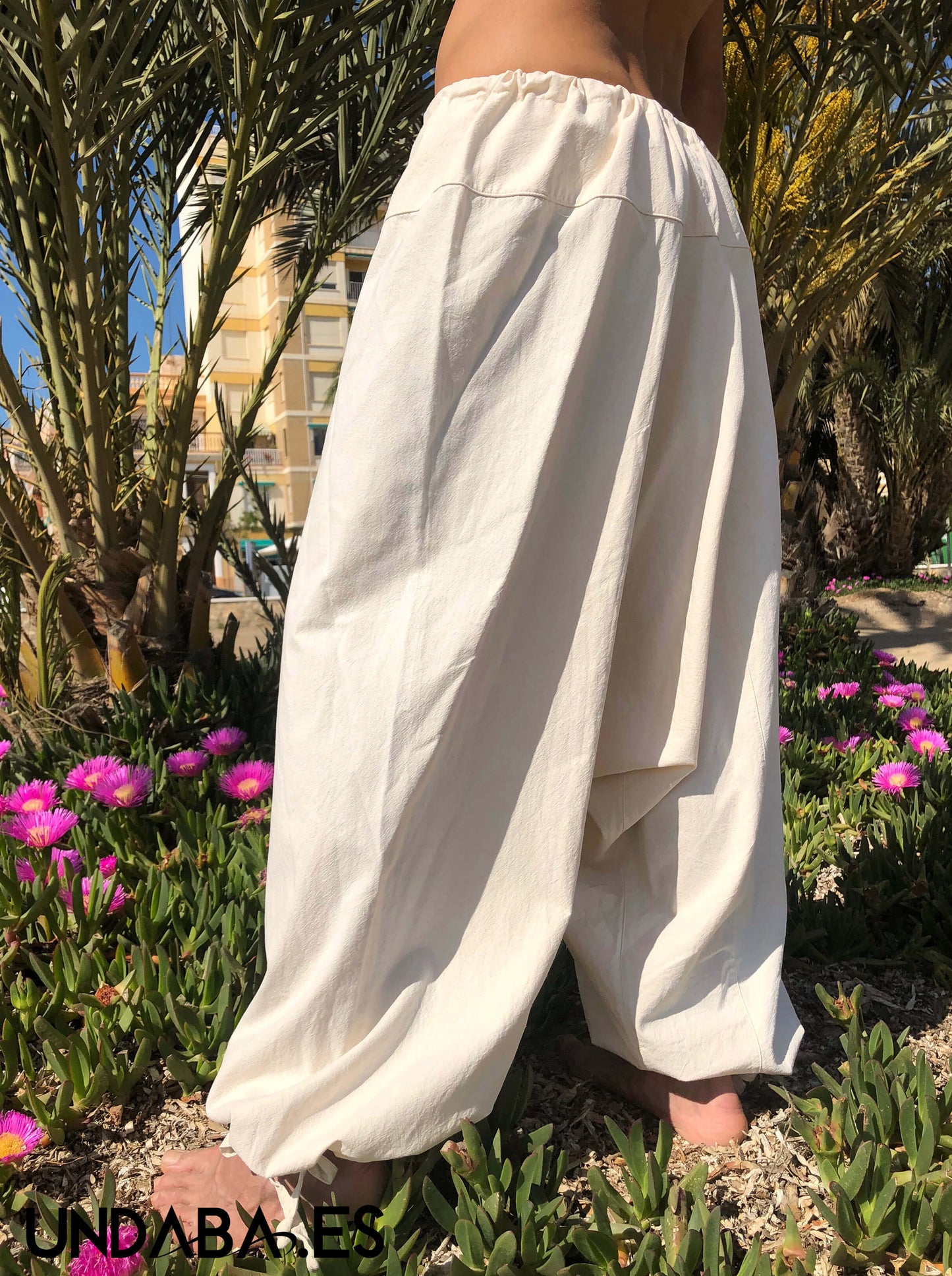 Pantalones Holgados con cordon de Algodón organico
