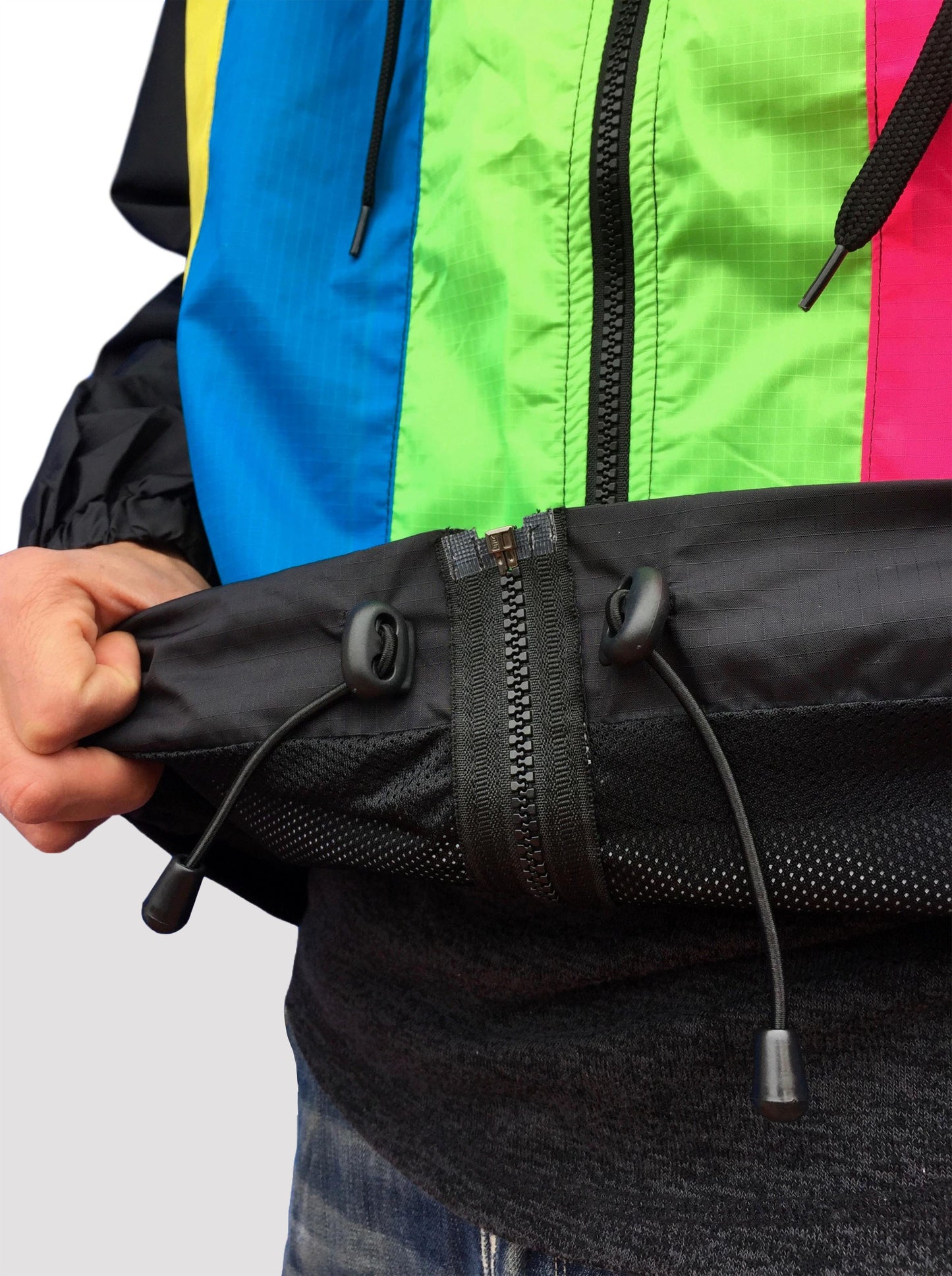 Chaqueta cortavientos color bar