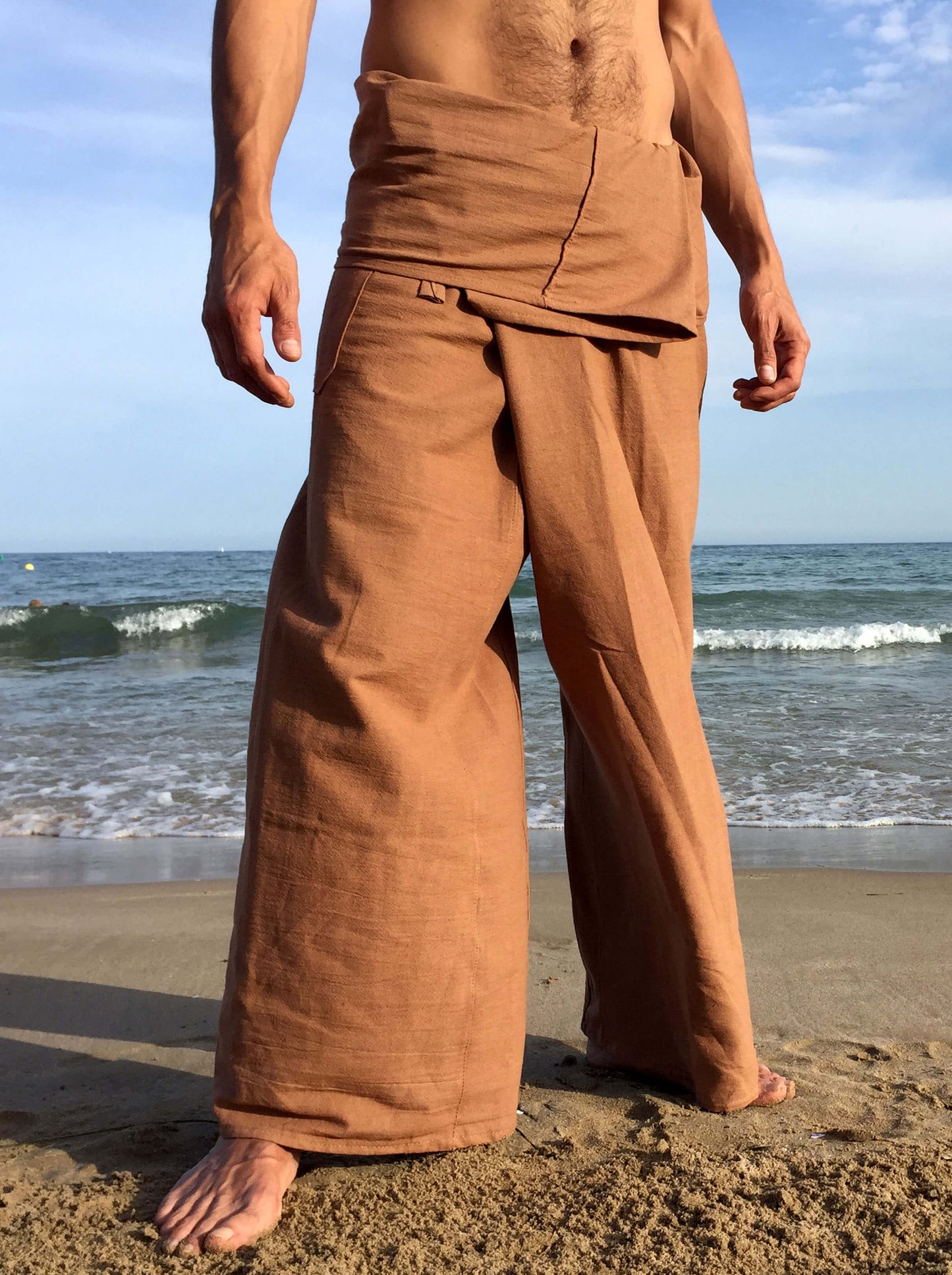 Pantalones Tailandeses de algodón color Camello - Segunda Vida