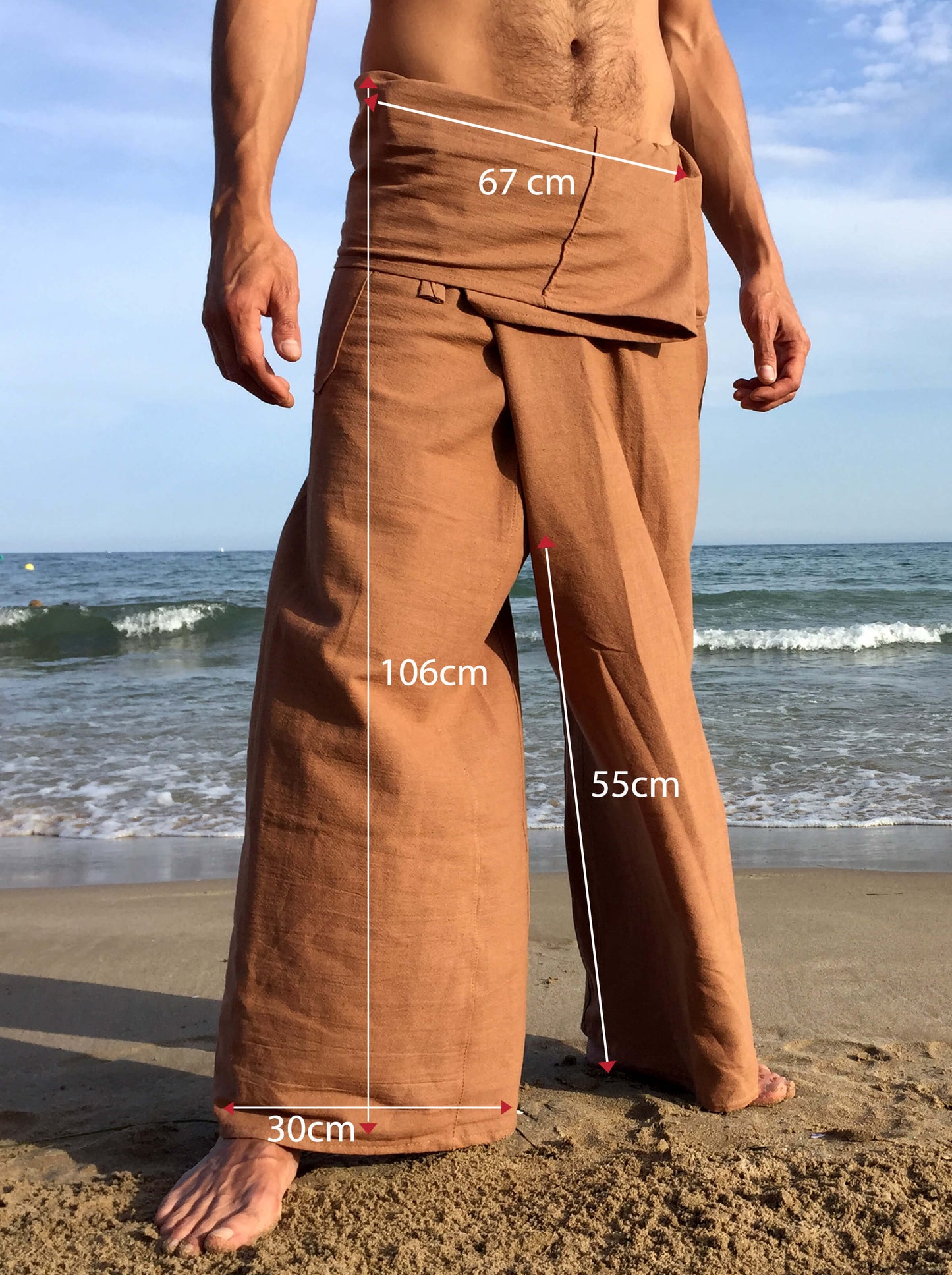 Pantalones Tailandeses de algodón color Camello - Segunda Vida