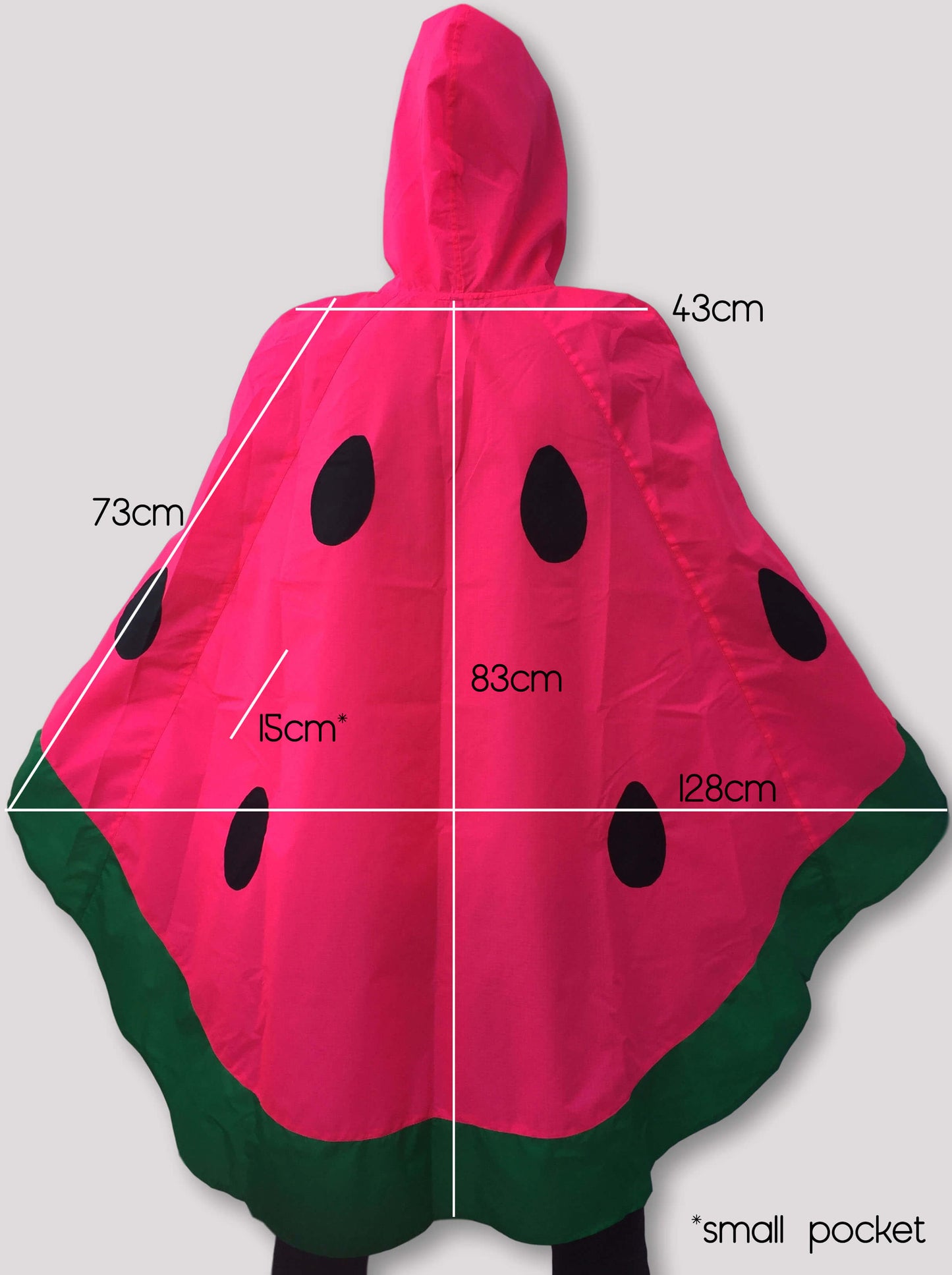 Poncho para Lluvia Sandía Rosa