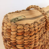 Bolsa de hombro hecho a mano de jacinto de agua