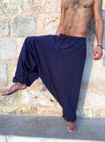 Pantalon Hippie Azul Medianoche de Algodón