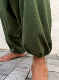 Pantalon Hippie Verde de Algodón