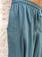 Pantalon Hippie Azul Polvoriento de Algodón