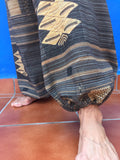 Pantalon Samurai Gris con adorno de algodón tailandes