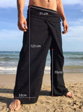 Pantalones Tailandeses de algodón color Negro