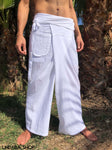 Pantalones Tailandeses de Algodon extra ligero Blanco