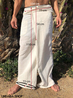Pantalones Tailandeses de algodón ligero natural