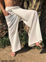 Pantalones Tailandeses de algodon extra ligero natural