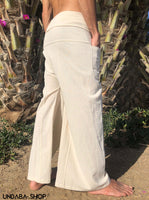 Pantalones Tailandeses de algodon ligero natural