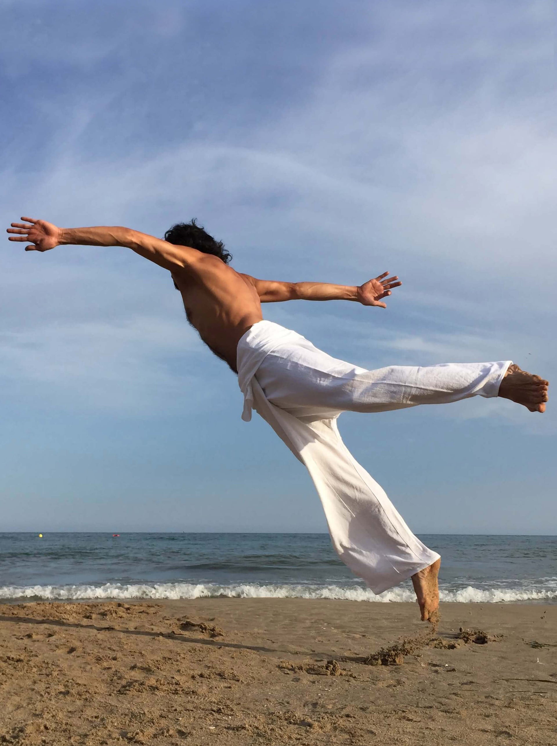 Pantalones Tailandeses de algodón color Blanco Elegir Longitud