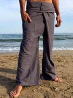 Pantalones Tailandeses de algodón color Gris