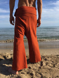 Pantalones Tailandeses de algodón color Naranja Obscuro