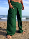 Pantalones Tailandeses de algodón color Verde