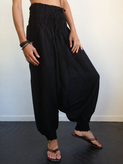 Pantalones Harem Negro