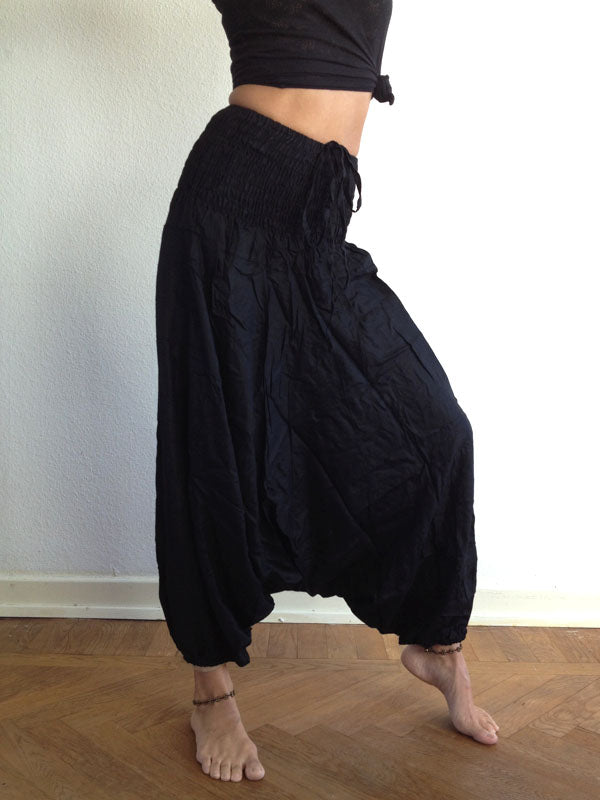 Pantalones Harem Negro