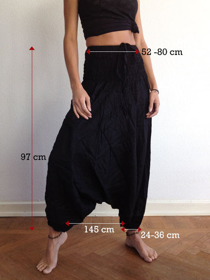 Pantalones Harem Negro