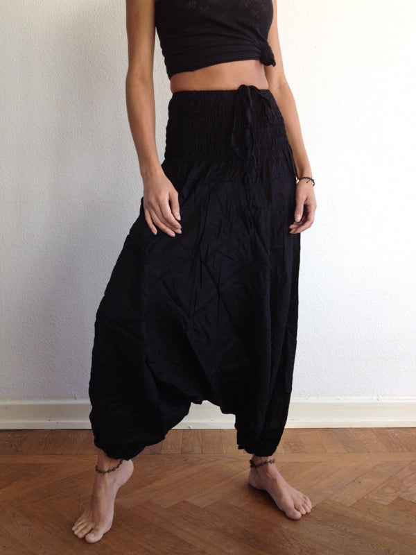 Pantalones Harem Negro