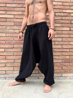 Pantalon Hippie Negro de Algodón