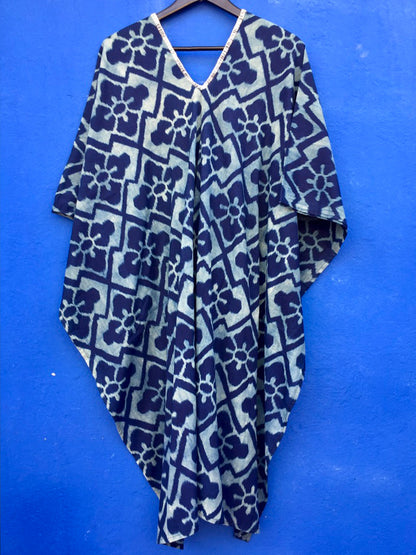 Vestido Indigo Kaftan