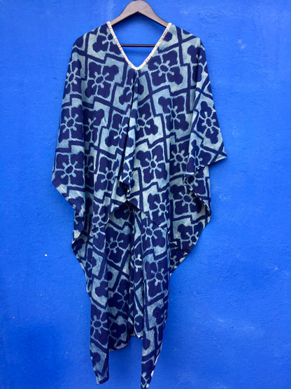 Vestido Indigo Kaftan