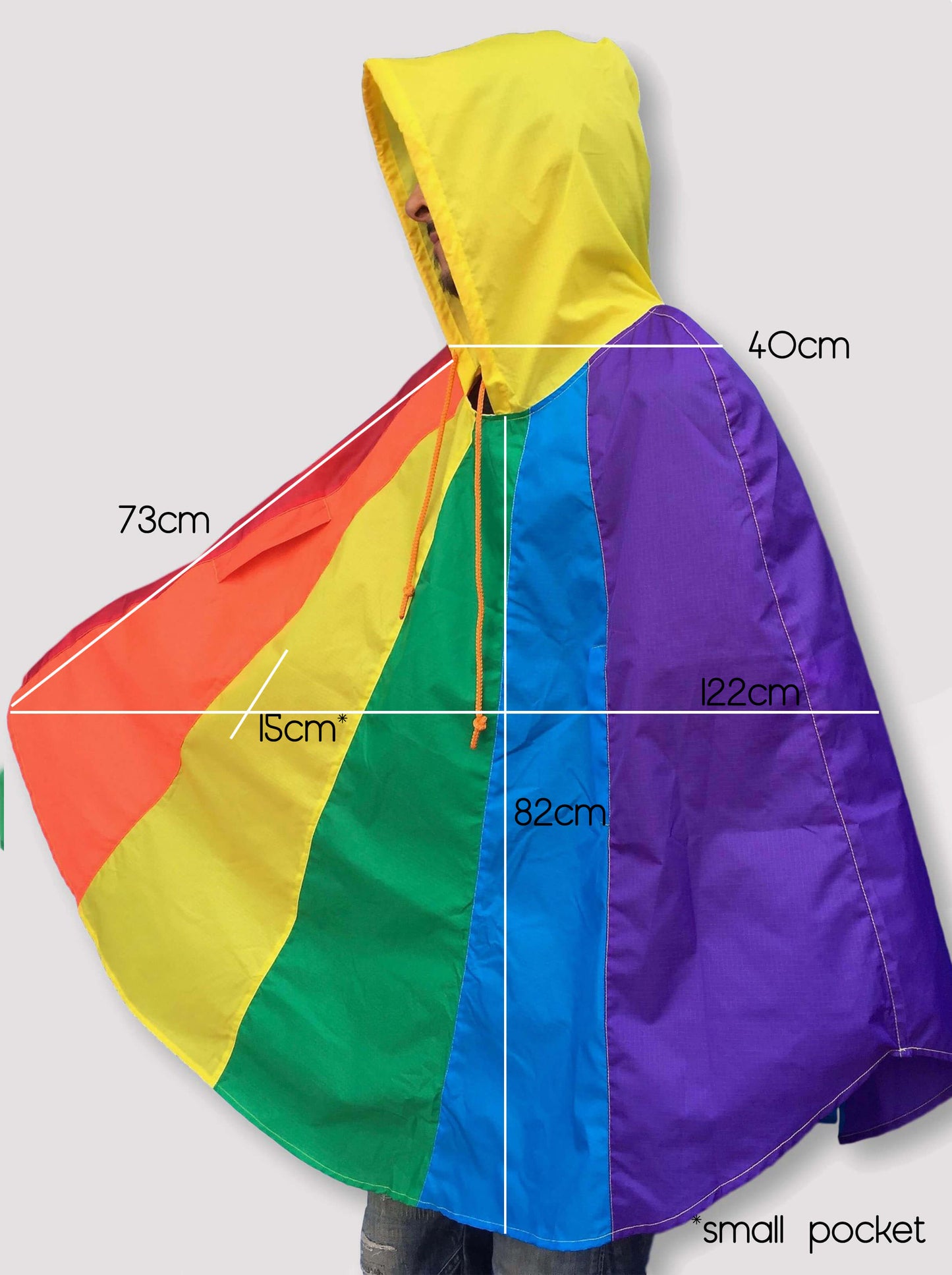 Poncho para Lluvia Arco Iris
